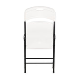 Silla Plegable BM F05 Blanco 39.5x79cm con Espaldar y con Asiento Rectangular - SILLAS Y BUTACOS | Bylmo