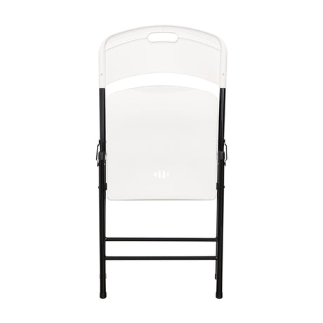 Silla Plegable BM F05 Blanco 39.5x79cm con Espaldar y con Asiento Rectangular - SILLAS Y BUTACOS | Bylmo