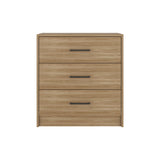 Cómoda Clay Fresno Europeo y Wengue 62.8x67.6cm de Tres Hileras con Tres Cajones - CAJONERAS Y COMODAS | Bylmo