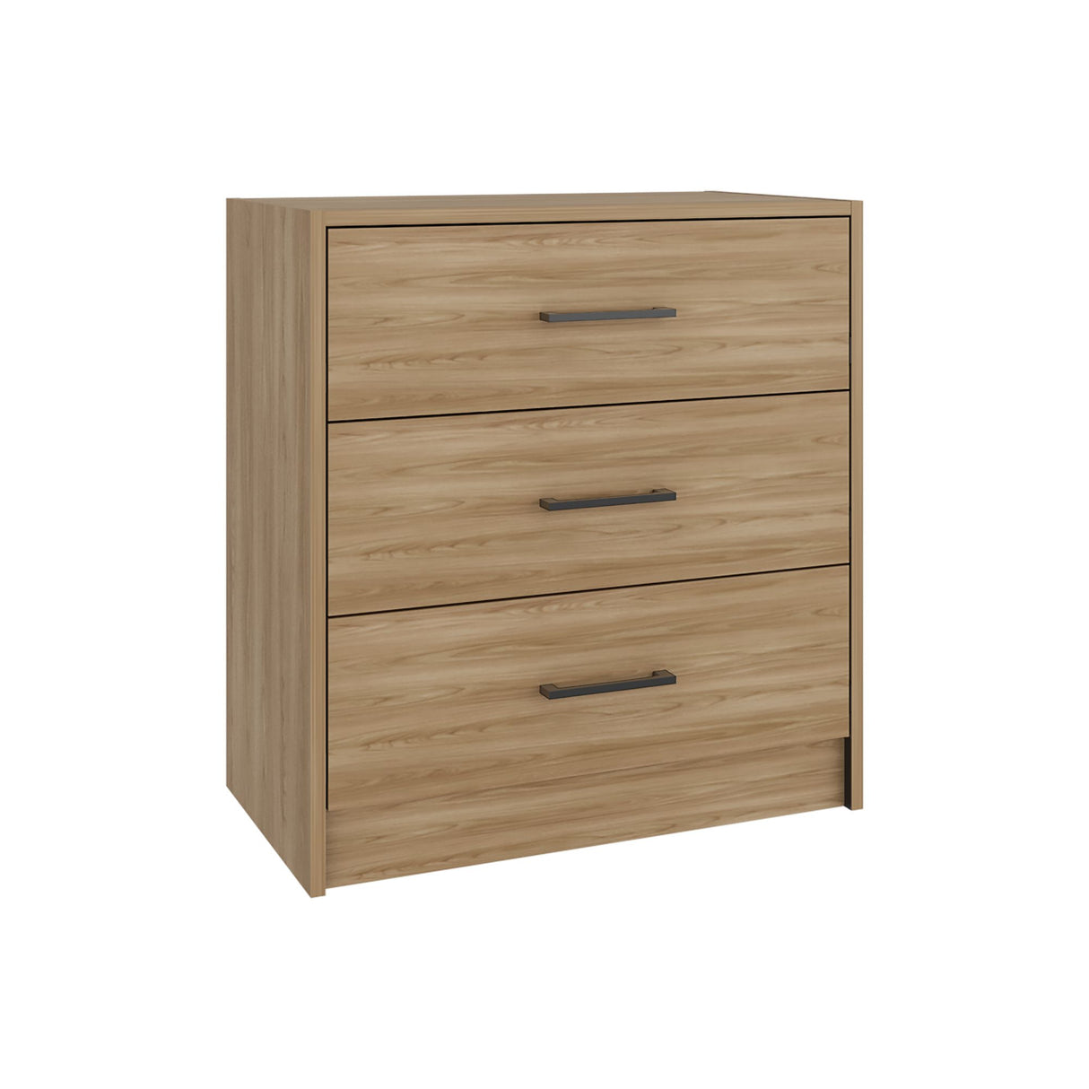 Cómoda Clay Fresno Europeo y Wengue 62.8x67.6cm de Tres Hileras con Tres Cajones - CAJONERAS Y COMODAS | Bylmo