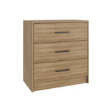 Cómoda Clay Fresno Europeo y Wengue 62.8x67.6cm de Tres Hileras con Tres Cajones - CAJONERAS Y COMODAS | Bylmo