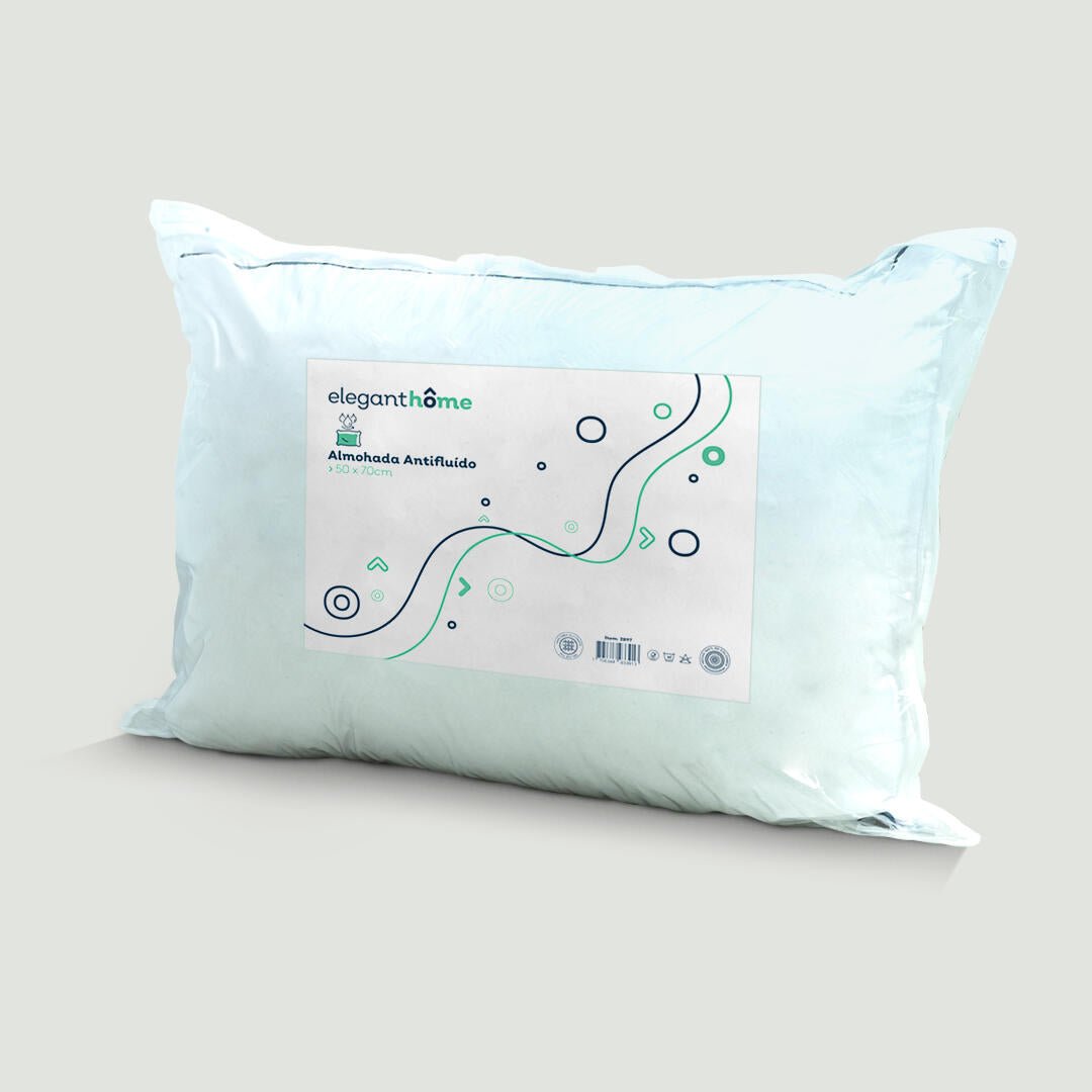 Almohada Antifluido Blanco 50x70cm de Fibra Siliconada Medio Multipostura - ALMOHADAS | Bylmo