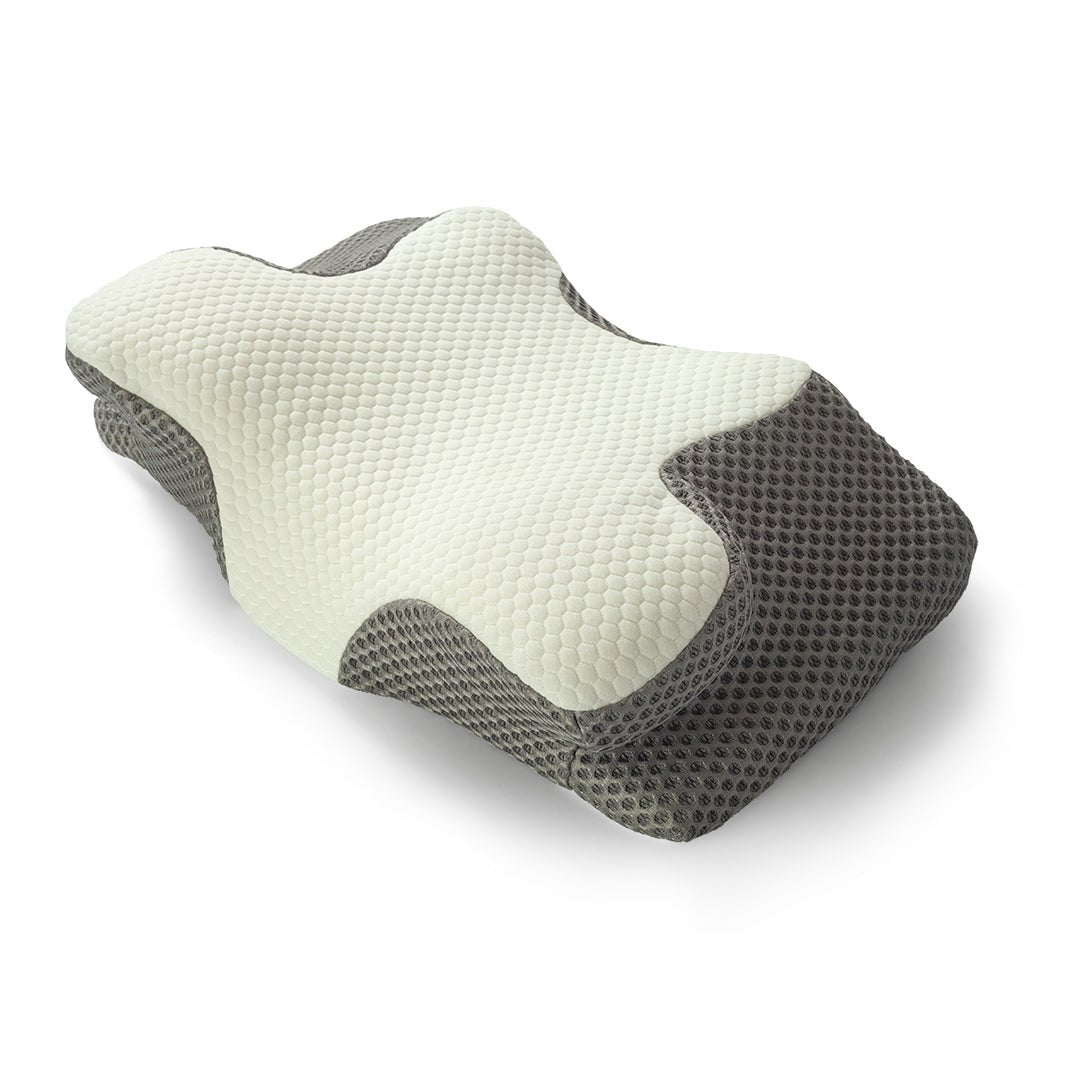 Almohada Ergo Comfort Gris y Negro 60x34cm de Espuma De Poliuretano Medio Para dormir Boca Arriba Y De Costado - ALMOHADAS | Bylmo