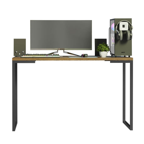 Escritorio Industrial Marron 120x73cm sin Cajones - ESCRITORIOS | Bylmo