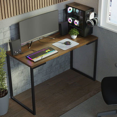 Escritorio Industrial Marron 120x73cm sin Cajones - ESCRITORIOS | Bylmo