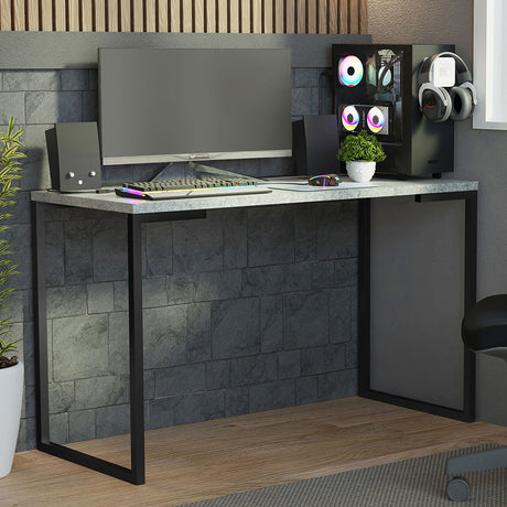 Escritorio Industrial Gris 120x73cm sin Cajones - ESCRITORIOS | Bylmo