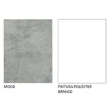 Escritorio Industrial Blanco y Gris 120x73cm con Tres Cajones con Organizador de Libros y con Archivador - ESCRITORIOS | Bylmo