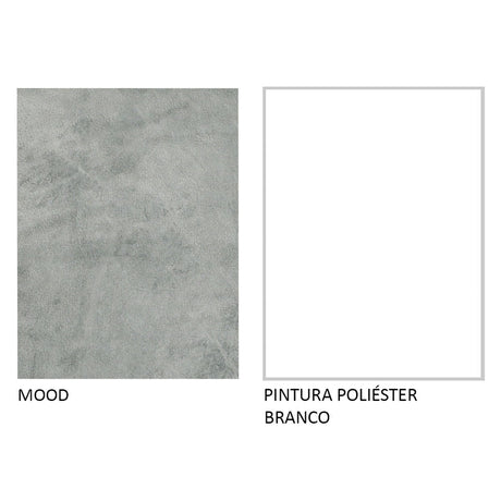 Escritorio Industrial Blanco y Gris 120x73cm con Tres Cajones con Organizador de Libros y con Archivador - ESCRITORIOS | Bylmo