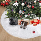 Tapete Pie de Árbol Blanco 100x100cm Circular Extrasuave Antideslizante para Navidad - TAPETES Y ALFOMBRAS | Bylmo