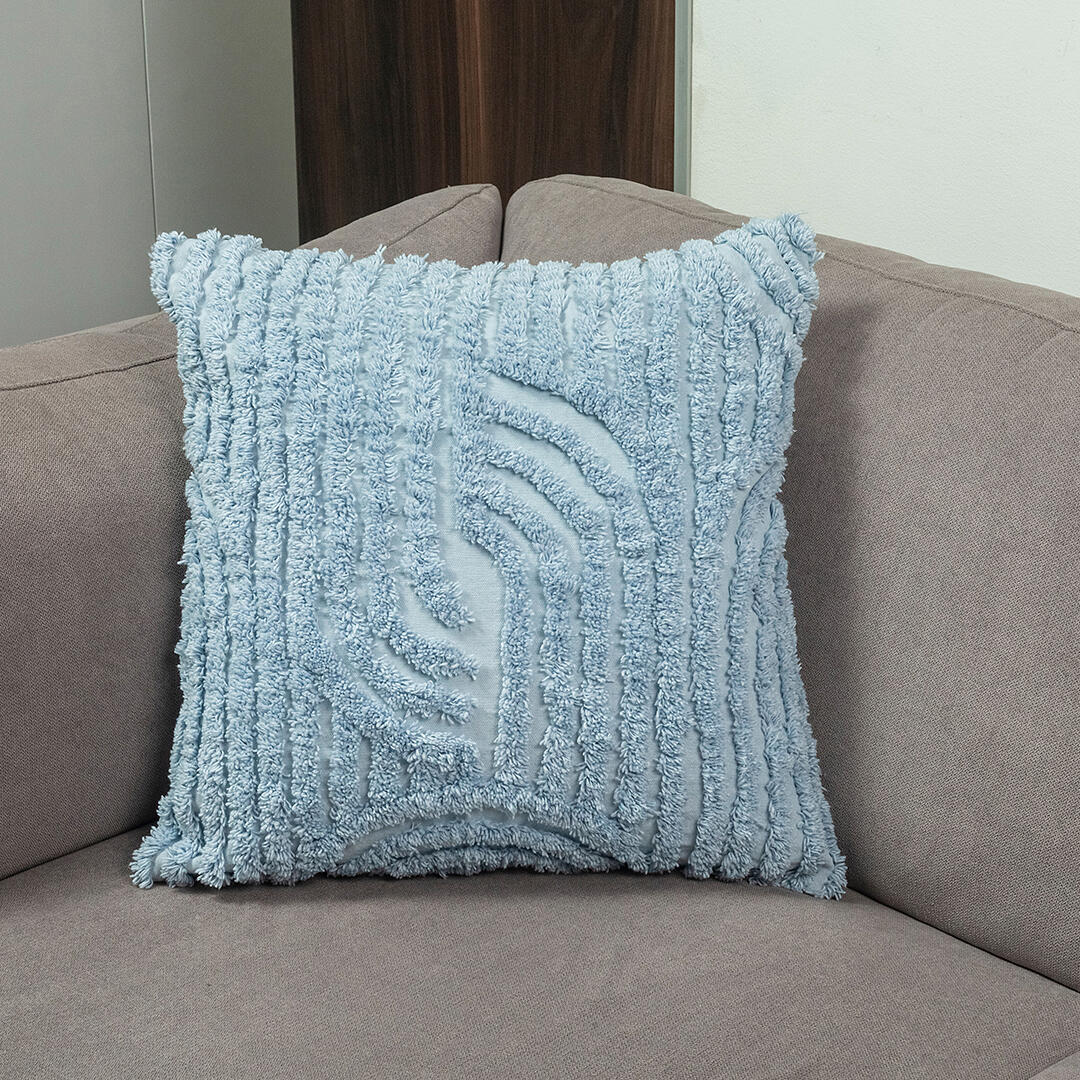 Funda de Cojín Artisan Azul 45x1cm Cuadrado de Lineas - FUNDAS DE COJINES | Bylmo