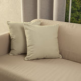 Set X 2 Fundas de Cojín Vividhata Beige 45x1cm Cuadrado Fondo Entero - FUNDAS DE COJINES | Bylmo