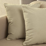 Set X 2 Fundas de Cojín Vividhata Beige 45x1cm Cuadrado Fondo Entero - FUNDAS DE COJINES | Bylmo