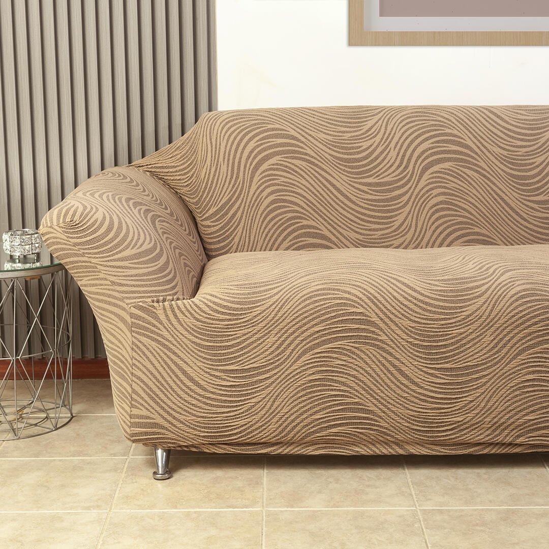 Protector de Sofá Café 130x70cm de Dos Puestos y Protege Apoyabrazos - PROTECTORES DE SOFA | Bylmo