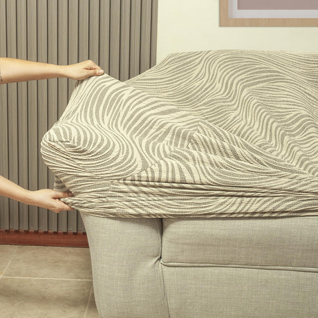 Protector de Sofá Beige 180x70cm de Tres Puestos y Protege Apoyabrazos - PROTECTORES DE SOFA | Bylmo