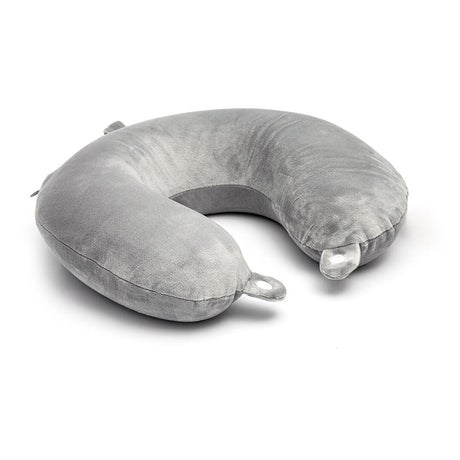 Almohada de Viaje Gris 30x30cm Suave Fondo Entero - ALMOHADAS DE VIAJE | Bylmo