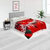 Cubrelecho Navideño Blanco 140x190cm Doble Faz Acolchado para cama Doble 140 X 190 Cm de Bolas De Navidad - TENDIDOS Y CUBRELECHOS | Bylmo