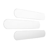 Set X 3 Espejos de pared Estambul Gris 120x20cm Ovalado sin Marco - ESPEJOS DE PARED | Bylmo