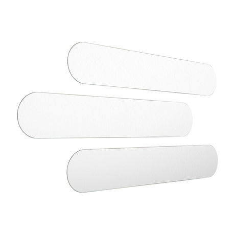 Set X 3 Espejos de pared Estambul Gris 120x20cm Ovalado sin Marco - ESPEJOS DE PARED | Bylmo