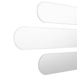 Set X 3 Espejos de pared Estambul Gris 120x20cm Ovalado sin Marco - ESPEJOS DE PARED | Bylmo