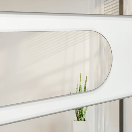 Set X 3 Espejos de pared Estambul Gris 120x20cm Ovalado sin Marco - ESPEJOS DE PARED | Bylmo