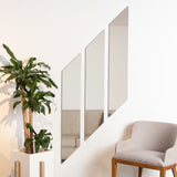 Set X 3 Espejos de pared Ottawa Gris 20x120cm Asimétrico sin Marco - ESPEJOS DE PARED | Bylmo