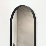 Espejo de Baño Grecia Negro 40x76cm Ovalado con Marco En PVC - ESPEJOS DE BANHO | Bylmo