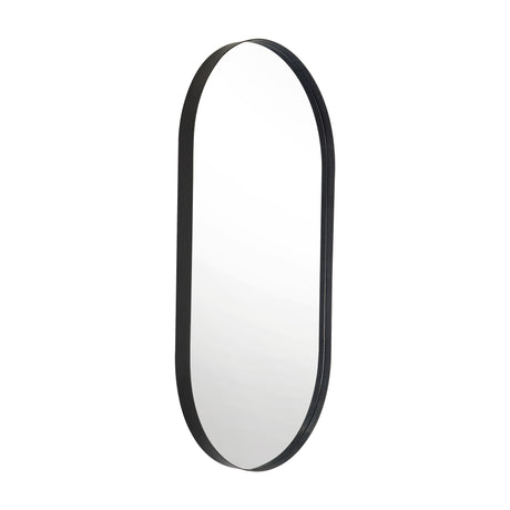 Espejo de Baño Grecia Negro 40x76cm Ovalado con Marco En PVC - ESPEJOS DE BANHO | Bylmo