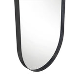 Espejo de Baño Grecia Negro 40x76cm Ovalado con Marco En PVC - ESPEJOS DE BANHO | Bylmo