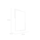 Espejo de Baño Aleska Madera Clara Natural 49x64cm Rectangular con Marco En Madera - ESPEJOS DE BANHO | Bylmo