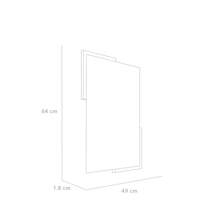 Espejo de Baño Aleska Madera Clara Natural 49x64cm Rectangular con Marco En Madera - ESPEJOS DE BANHO | Bylmo