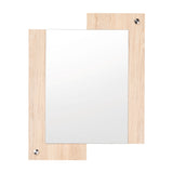 Espejo de Baño Paduk Madera Clara Natural 56x71cm Rectangular con Marco En Madera - ESPEJOS DE BANHO | Bylmo