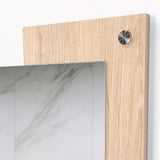 Espejo de Baño Paduk Madera Clara Natural 56x71cm Rectangular con Marco En Madera - ESPEJOS DE BANHO | Bylmo