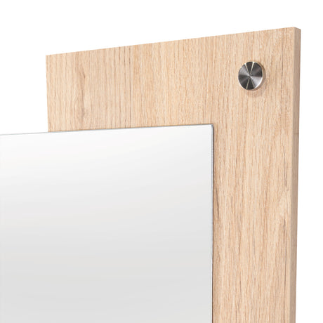 Espejo de Baño Paduk Madera Clara Natural 56x71cm Rectangular con Marco En Madera - ESPEJOS DE BANHO | Bylmo