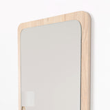 Espejo de Baño Mukal Madera Clara Natural 45x60cm Rectangular con Marco En Madera - ESPEJOS DE BANHO | Bylmo