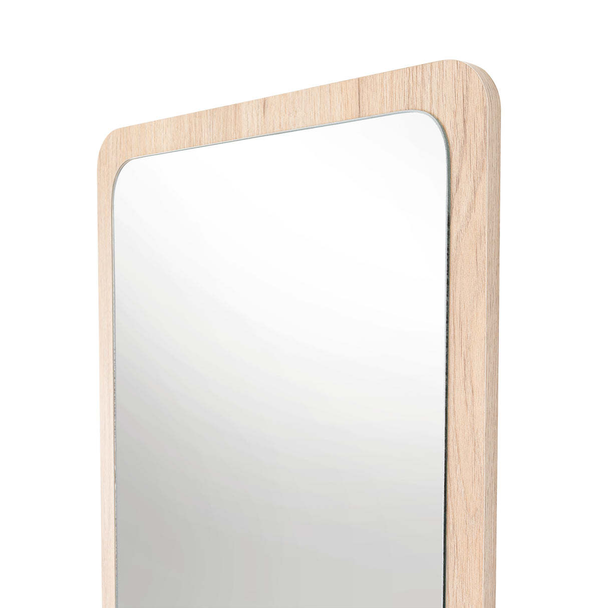 Espejo de Baño Mukal Madera Clara Natural 45x60cm Rectangular con Marco En Madera - ESPEJOS DE BANHO | Bylmo