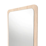 Espejo de Baño Mukal Madera Clara Natural 45x60cm Rectangular con Marco En Madera - ESPEJOS DE BANHO | Bylmo