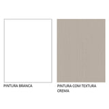 Gabinete Superior de Garaje Blanco y Crema 80x33cm Resistente a la Humedad con Un Compartimiento - GABINETES SUPERIORES PARA GARAJE | Bylmo