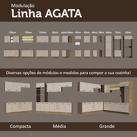 Gabinete Superior de Garaje Marron y Crema 80x33cm Resistente a la Humedad con Un Compartimiento - GABINETES SUPERIORES PARA GARAJE | Bylmo