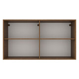 Gabinete Superior de Garaje Marron y Blanco 120x66cm Resistente a la Humedad con Un Compartimiento - GABINETES SUPERIORES PARA GARAJE | Bylmo