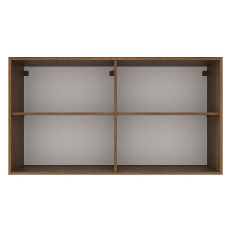 Gabinete Superior de Garaje Marron y Blanco 120x66cm Resistente a la Humedad con Un Compartimiento - GABINETES SUPERIORES PARA GARAJE | Bylmo