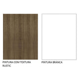 Kit X 2 Gabinetes Superiores de Garaje Marron y Blanco 200x99cm Resistente a la Humedad con Dos Compartimientos - GABINETES SUPERIORES PARA GARAJE | Bylmo