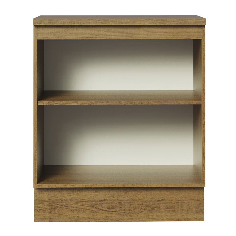 Mueble Inferior de Cocina Glamy Marron 70x84cm Sin Cajones con Mesón de Madera y sin Estufa - MUEBLES INFERIORES DE COCINA | Bylmo