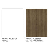 Mueble Inferior de Cocina Esquinero Glamy Blanco y Marron 94x84cm Sin Cajones con Mesón de Madera y sin Estufa - MUEBLES INFERIORES DE COCINA | Bylmo