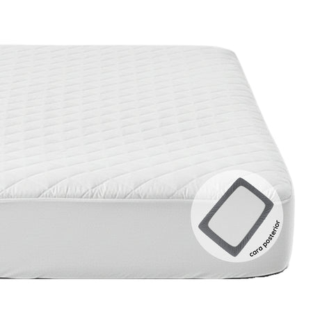 Protector de Colchón Blanco Sencillo 100 X 190 Cm Antifluido - PROTECTORES DE COLCHON | Bylmo