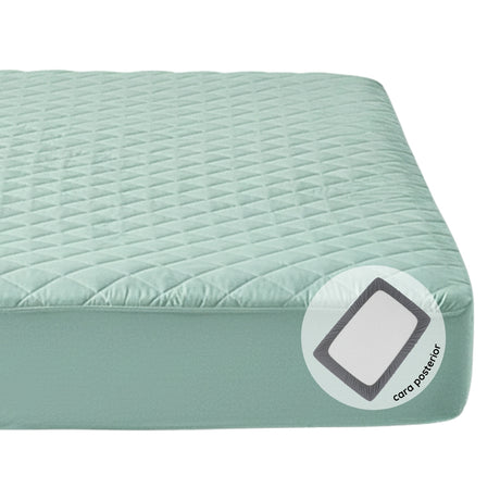 Protector de Colchón Verde Menta Sencillo 100 X 190 Cm Antifluido - PROTECTORES DE COLCHON | Bylmo