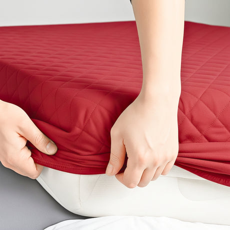 Protector de Colchón Rojo Semidoble 120 X 190 Cm Antifluido - PROTECTORES DE COLCHON | Bylmo