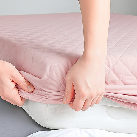 Protector de Colchón Rosa Semidoble 120 X 190 Cm Antifluido - PROTECTORES DE COLCHON | Bylmo