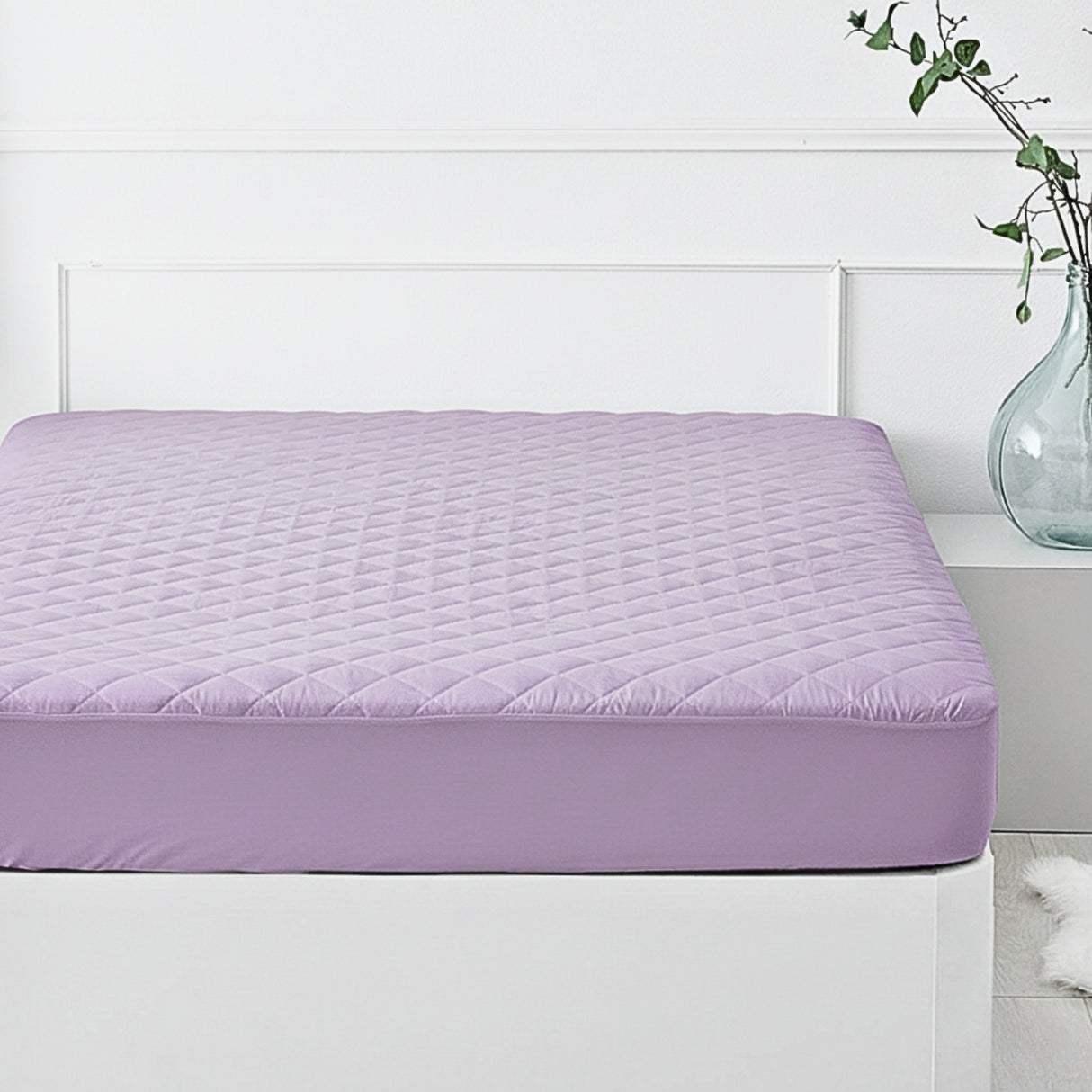 Protector de Colchón Lila Semidoble 120 X 190 Cm Antifluido - PROTECTORES DE COLCHON | Bylmo