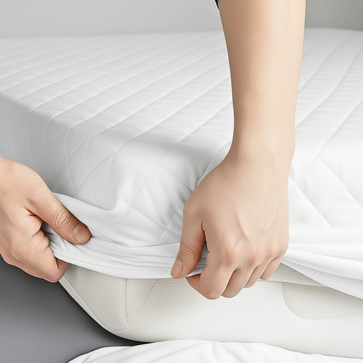 Protector de Colchón Blanco Doble 140 X 190 Cm Antifluido - PROTECTORES DE COLCHON | Bylmo