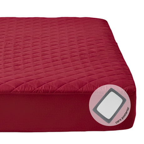 Protector de Colchón Vinotinto Doble 140 X 190 Cm Antifluido - PROTECTORES DE COLCHON | Bylmo